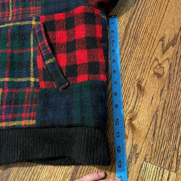 Woolrich | Vintage Patchwork Wool Coat‎ Men's Sz XL - Picture 7 of 9